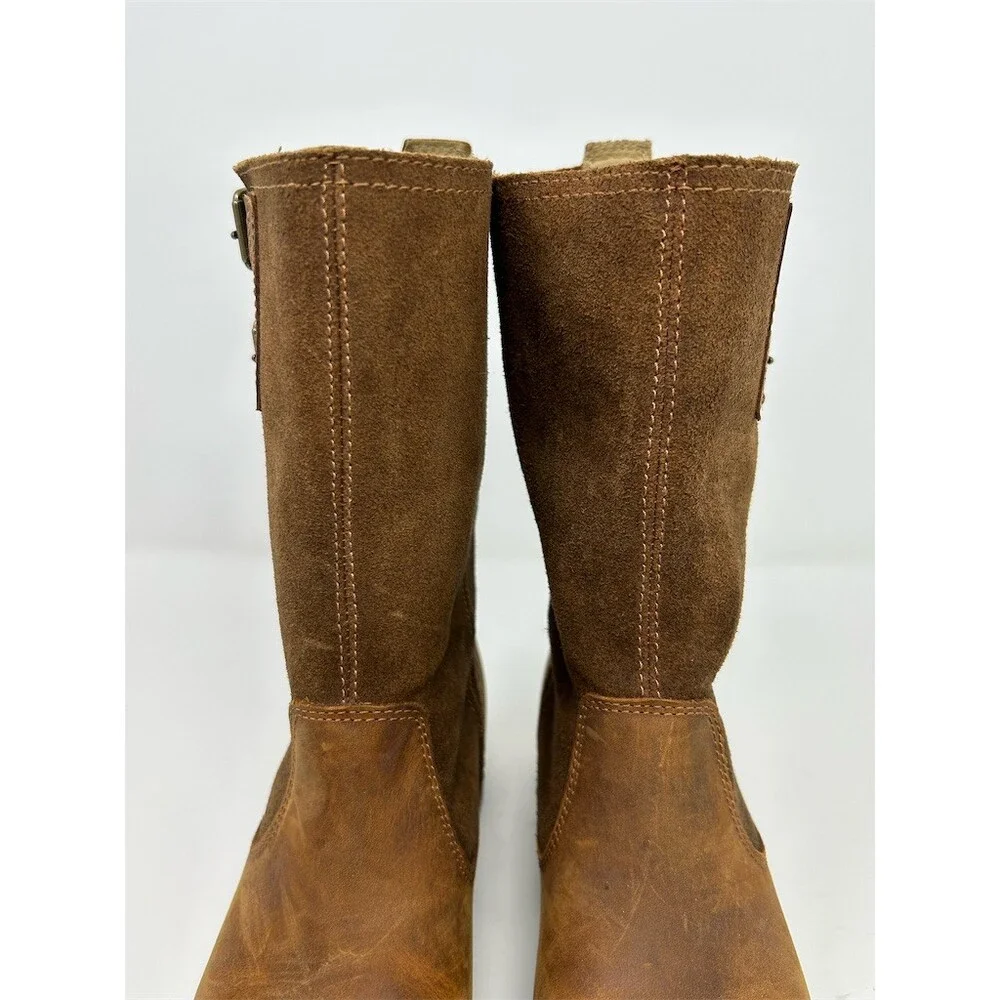 SOREL Major Pull On Mid-Calf Boots Womens Brown Double Buckle Riding Boot Size 7